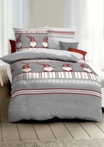 Polášek Holešov Povlečení Kaeppel FL Wichtelchen 422/02 100% bavlna vánoční 140x200 / 70x90