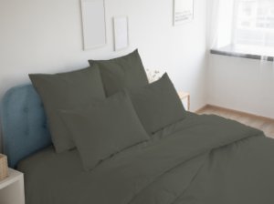 Stella Ateliers Ložní povlečení JOY cícha 140x200cm - 9513 tmavě šedá