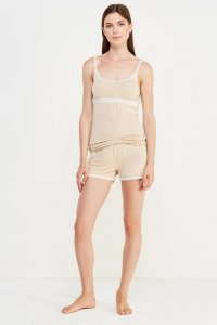 Soft Cotton Luisa Moretti Dámské bambusové pyžamo LIA Béžová XL - 8680404084022