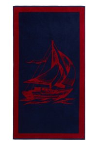 Soft Cotton Soft Cotton Osušky SAIL 85x160 cm červená - 8698642060654