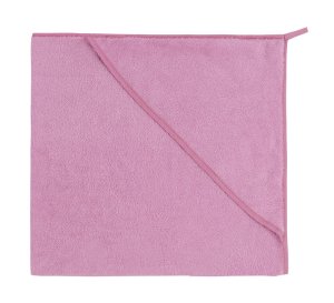 Dětská froté osuška s kapuckou 80x80cm 330g růžová