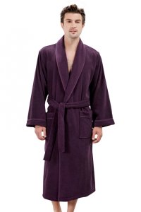 Soft Cotton Soft Cotton Pánský župan LORD XXL Tmavě fialová - 8698642025158