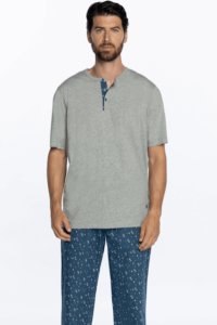 Soft Cotton GUASCH Pánské pyžamo THEODOR XL &Scaron;edá GUASCH Pánské pyžamo THEODOR XL &Scaron;edá - 8431204667348
