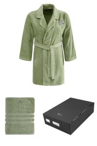 Soft Cotton Soft Cotton Luxusní dámský krátký župan s ručníkem LILLY v dárkovém balení M + ručník 50x100cm + box Světle zelená Soft Cotton Luxusní dámský krátký župan s ručníkem LILLY v dárko - 8698642060678