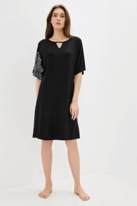 Soft Cotton Luisa Moretti Dámská noční bambusová košilka DEBORA S černá Luisa Moretti Dámská noční bambusová košilka DEBORA S černá - 8680404125466