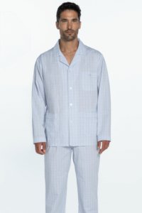 Soft Cotton GUASCH Pánské pyžamo SERGIO L Světle modrá GUASCH Pánské pyžamo SERGIO L Světle modrá - 8431204616025