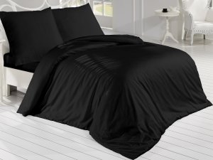 Povlečení Satén 140x200, 70x90cm černá