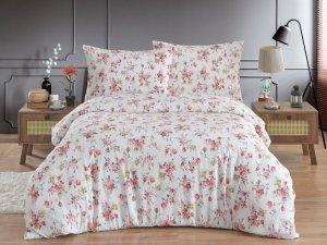 Povlečení francouzské krep 240x200, 70x90 Rosario red