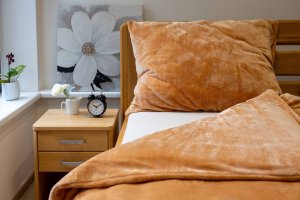 Polášek Holešov Povlečení MIKROFLANEL UNI č.76 medová 100% polyester Modrá 140x200 / 70x90