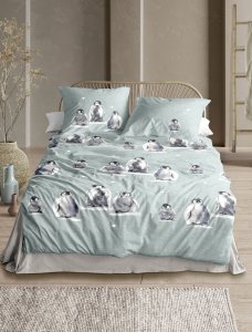 Irisette Povlečení Irisette FLANEL 8645-20 100% bavlna zvířata 140x200 / 70x90