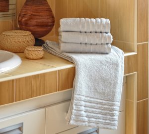 Polášek Holešov Ema šedá Osuška 70x140 100% bavlna Šedá