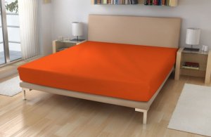 Polášek Holešov Prostěradlo froté č.32 cihlová Červená 85% bavlna + 15% polyamid Oranžová 90x200