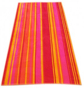 Polášek Holešov Plážová osuška č.5 Červená 100% bavlna Oranžová Růžová 100x160