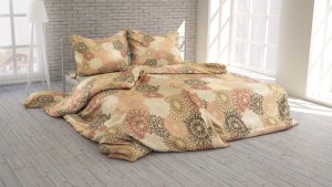 Polášek Povlečení Mandala béžová krep Béžová 140x200 / 70x90