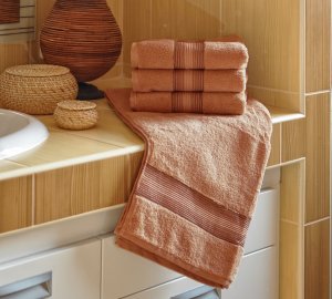 Polášek Holešov Dita oříšková Osuška 70x140 100% bavlna Hnědá