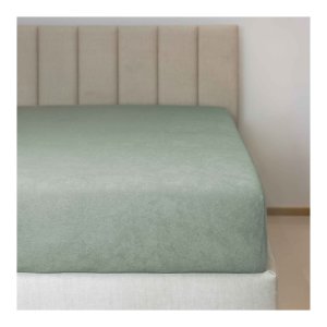 Polášek Holešov Froté prostěradlo č.64 mint 85% bavlna + 15% polyamid Zelená 90x200 15 - 18 cm