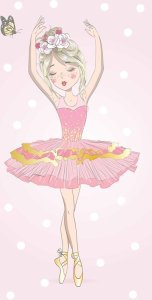 Polášek Holešov Dětská osuška Balerína 100% bavlna 70x140