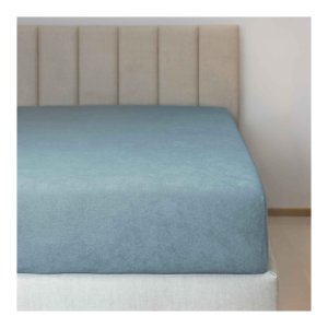 Polášek Holešov Froté prostěradlo č.25 ledově modrá 85% bavlna + 15% polyamid Modrá 90x200 15 - 18 cm