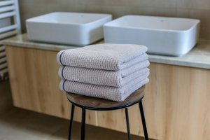 Polášek Lada beige 100% bavlna Béžová Ručník 50x100