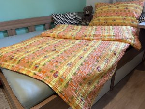 Polášek Povlečení krep Medvídci Žlutá 140x200 / 70x90