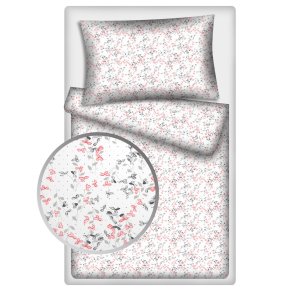 Polášek Holešov Povlečení bavlna 5752-19 100% bavlna květiny 140x200 / 70x90
