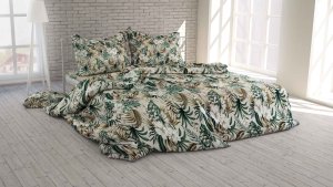 Polášek Povlečení krep 5920-42 100% bavlna květiny 140x200 / 70x90