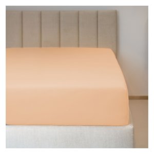 Polášek Holešov Jersey prostěradlo č.3 meruňková LYCRA Oranžová 95% bavlna + 5% elastan 90x200 15 - 18 cm