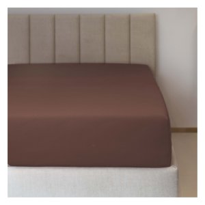 Polášek Holešov Jersey prostěradlo č.58 oříšek LYCRA 95% bavlna + 5% elastan Hnědá 90x200 15 - 18 cm