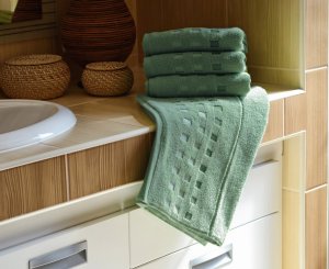 Polášek Holešov Zora mint 100% bavlna Zelená Ručník 50x100