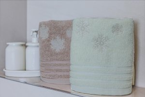 Polášek Holešov Set Laura 2x ručník vánoční vločka č.1 100% bavlna Set Laura 2x ručník
