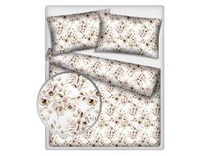 Polášek Holešov Povlečení flanel Polášek 5862-2 100% bavlna květiny 140x200 / 70x90