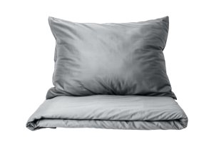 Polášek Povlečení bavlněný satén Ligt grey 100% bavlna Šedá 140x200 / 70x90