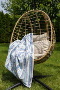 Polášek Holešov Plážová osuška č.17 100% bavlna Modrá 100x180 cm