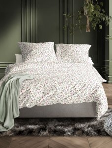 Polášek Povlečení Irisette satén 8567-10 100% bavlna květiny 140x200 / 70x90