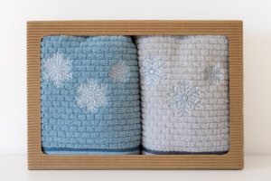 Polášek Holešov Set Lada 2x ručník vánoční vločka č.2 100% bavlna Set Lada 2x ručník