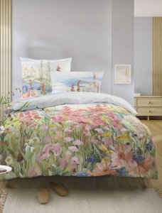 Irisette Povlečení Irisette satén 8689-90 100% bavlna květiny 140x200 / 70x90