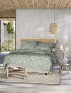 Polášek Povlečení Irisette satén 8567-30 100% bavlna květiny 140x200 / 70x90