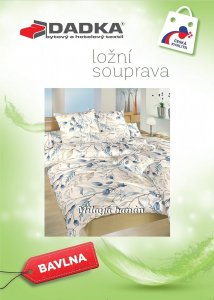 Bavlněné povlečení Milaya banánové 140x200, 70x90 cm