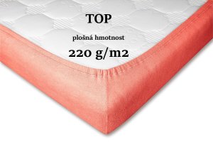 Froté prostěradlo losos