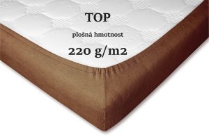 Froté prostěradlo nugát