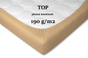 Jersey prostěradlo opál