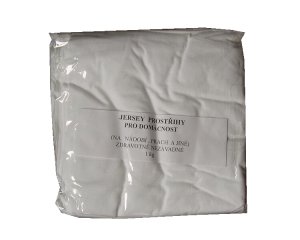 Jersey prostřihy 1 kg – malé bílé