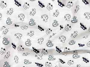 Látková plena 70x70 cm Velké auto (balení 5 ks)