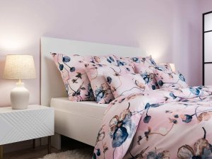 Povlak na polštář bavlna Bloom elegance pudrová