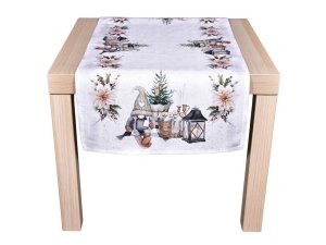 Vánoční ubrus Skřítek s lucernou CYH6060C 40x140 cm