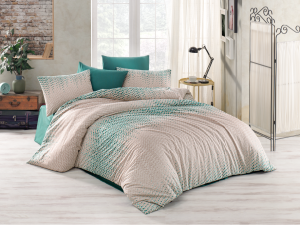 Prodloužené povlečení bavlna 140x220, 70x90 cm Gradace green