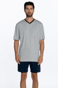 Soft Cotton GUASCH Pánské pyžamo ELIAS XXL &Scaron;edá GUASCH Pánské pyžamo ELIAS XXL &Scaron;edá - 8431204666556