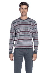 Soft Cotton GUASCH Pánské pyžamo GERARDO L &Scaron;edá GUASCH Pánské pyžamo GERARDO L &Scaron;edá - 8431204656052