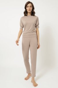 Soft Cotton Luisa Moretti Dámské bambusové pyžamo MIA L Béžová Luisa Moretti Dámské bambusové pyžamo MIA L Béžová - 8680404143330