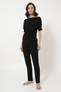 Soft Cotton Luisa Moretti Dámské bambusové pyžamo MIA M černá Luisa Moretti Dámské bambusové pyžamo MIA M černá - 8680404143361